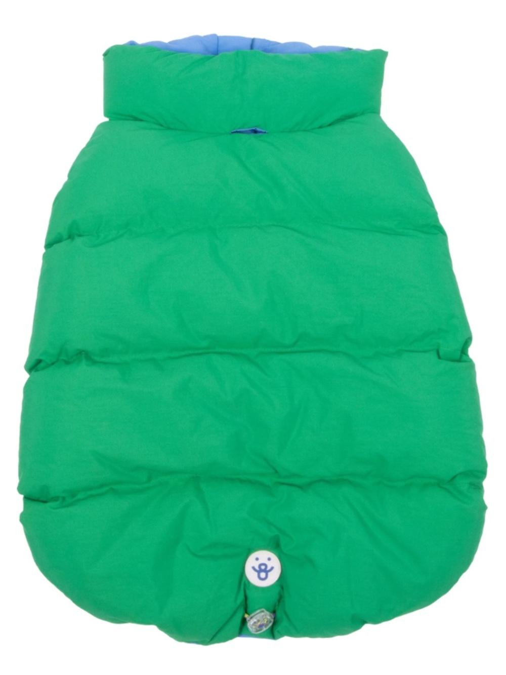 NWT Oodles Quilted Plush Green Bubble Hem Fall Dog Jacket, Size Small